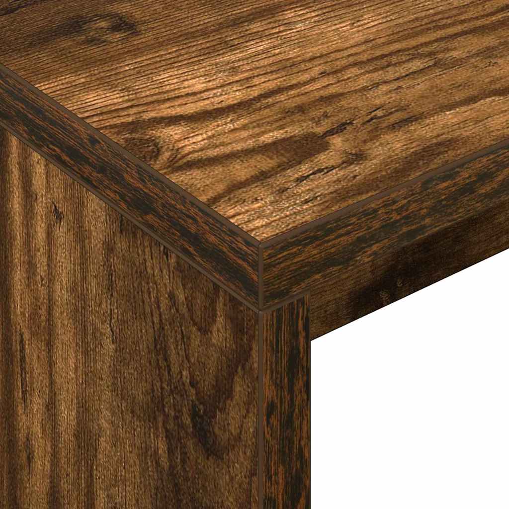 Desk Smoked Oak 109 x 50 x 78 cm Engineered Wood