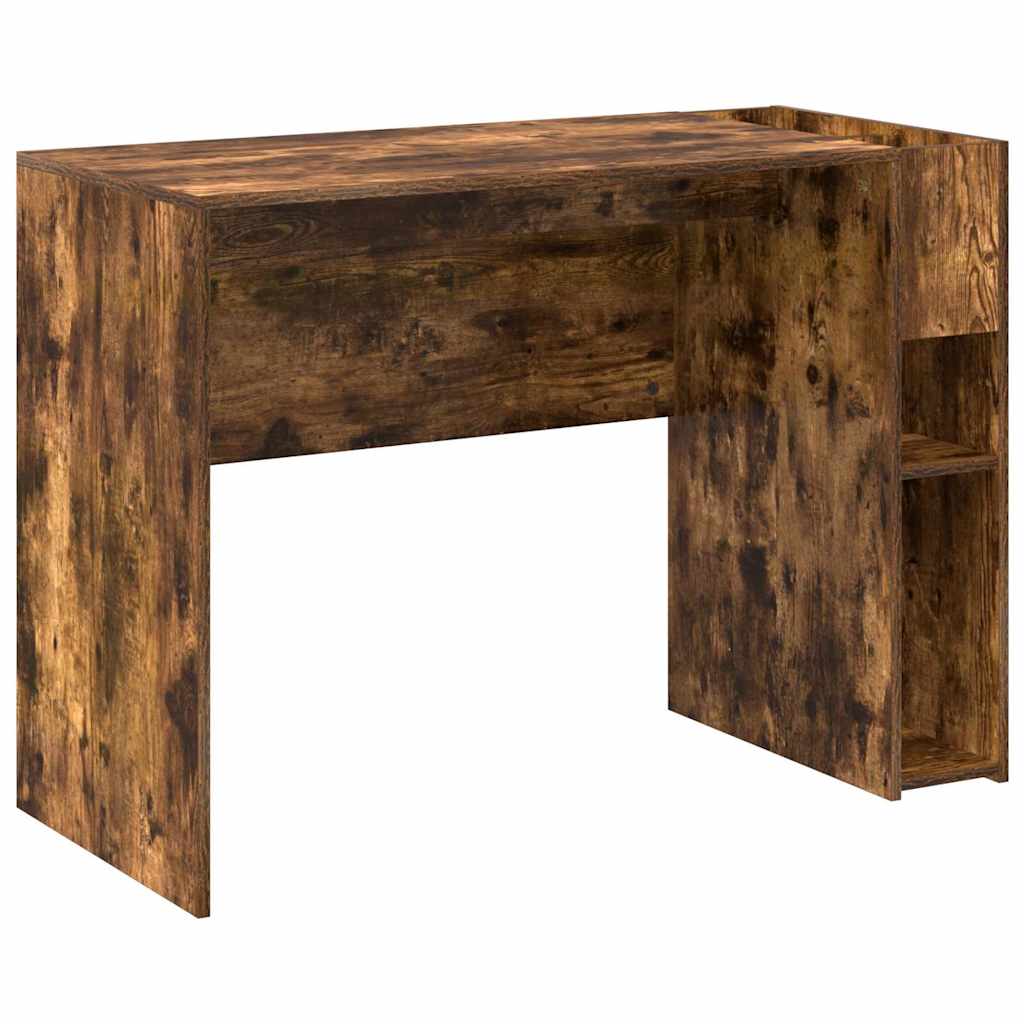 Desk Smoked Oak 109 x 50 x 78 cm Engineered Wood