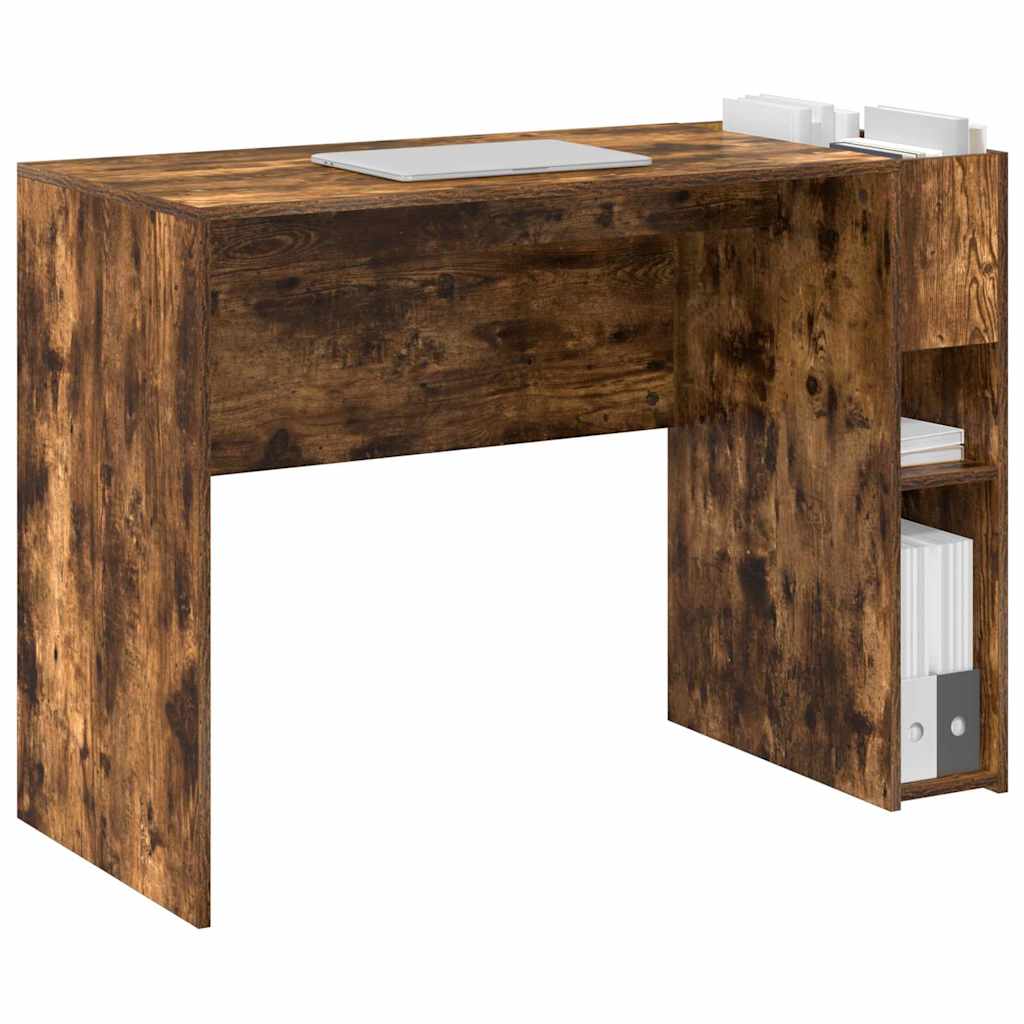 Desk Smoked Oak 109 x 50 x 78 cm Engineered Wood
