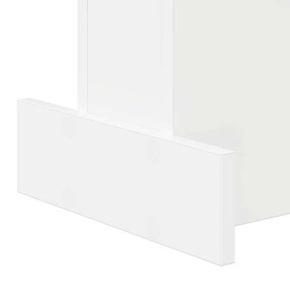 End Table White 35.5 x 35 x 40 cm Engineered Wood