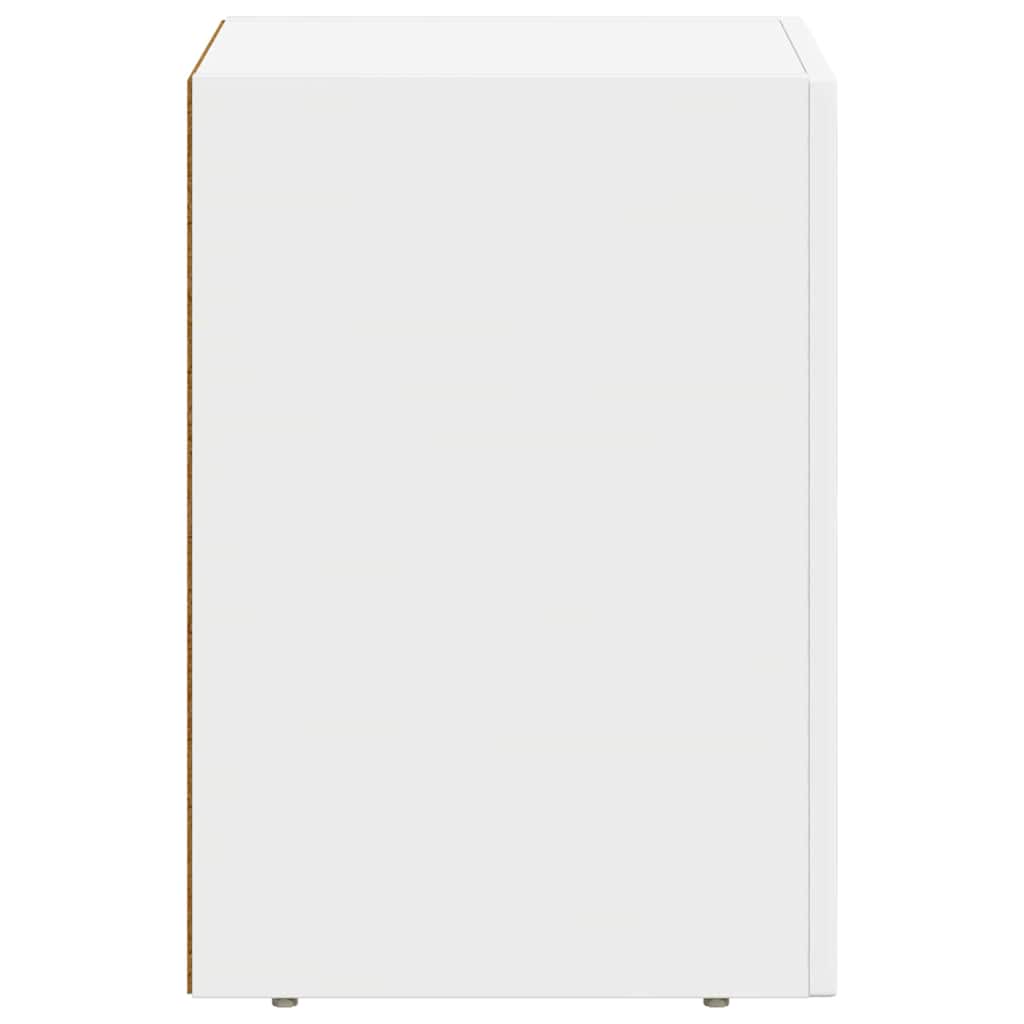 Bedside Table White 29.5 x 35 x 50 cm Engineered Wood