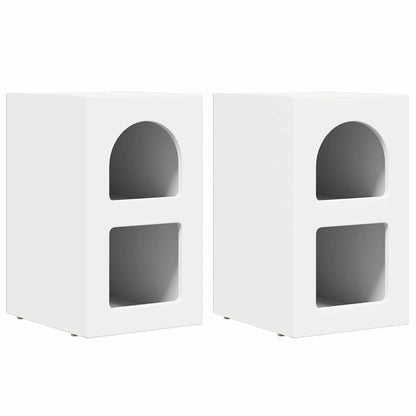 Bedside Table 2 pcs White 29.5 x 33.5 x 50 cm Engineered Wood