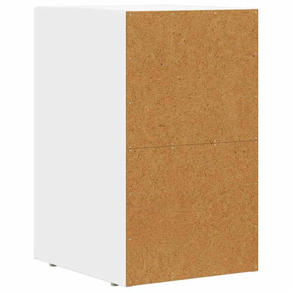Bedside Table 2 pcs White 29.5 x 33.5 x 50 cm Engineered Wood