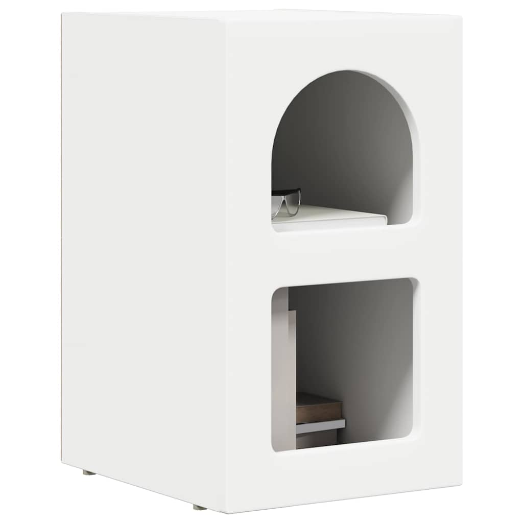 Bedside Table 2 pcs White 29.5 x 33.5 x 50 cm Engineered Wood