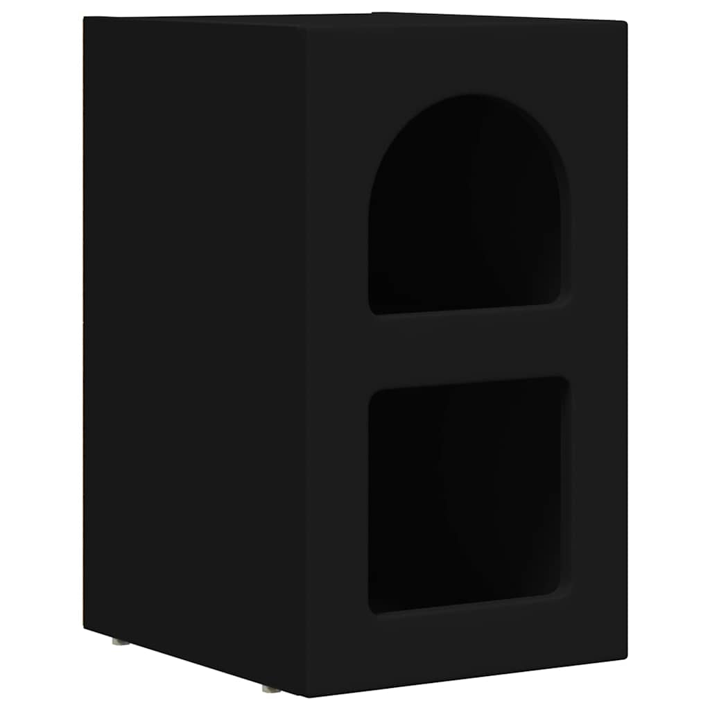 Bedside Table Black 29.5 x 33.5 x 50 cm Engineered Wood