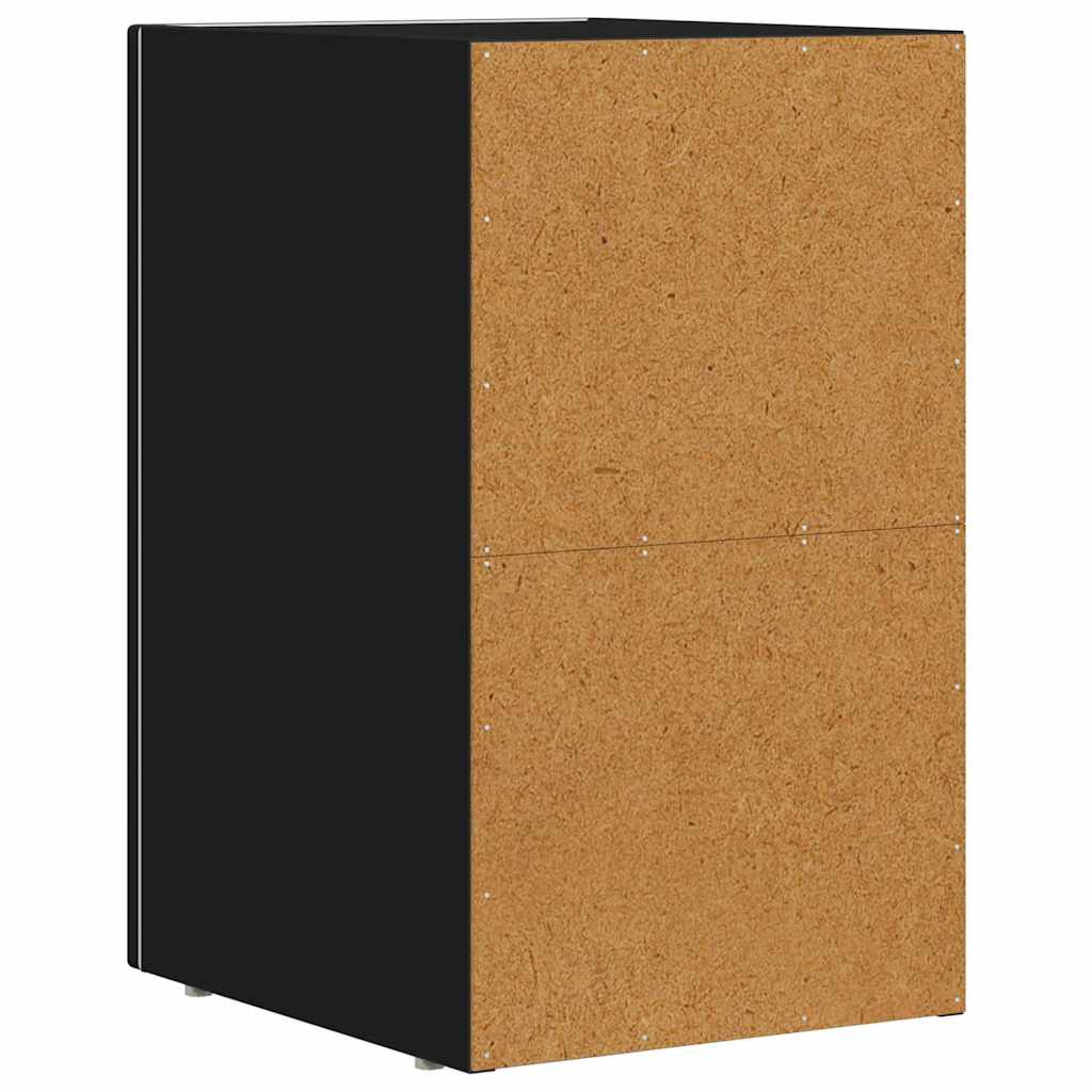 Bedside Table Black 29.5 x 33.5 x 50 cm Engineered Wood