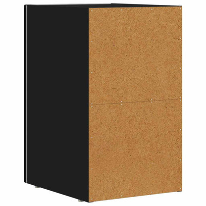 Bedside Table 2 pcs Black 29.5 x 33.5 x 50 cm Engineered Wood
