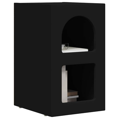 Bedside Table 2 pcs Black 29.5 x 33.5 x 50 cm Engineered Wood