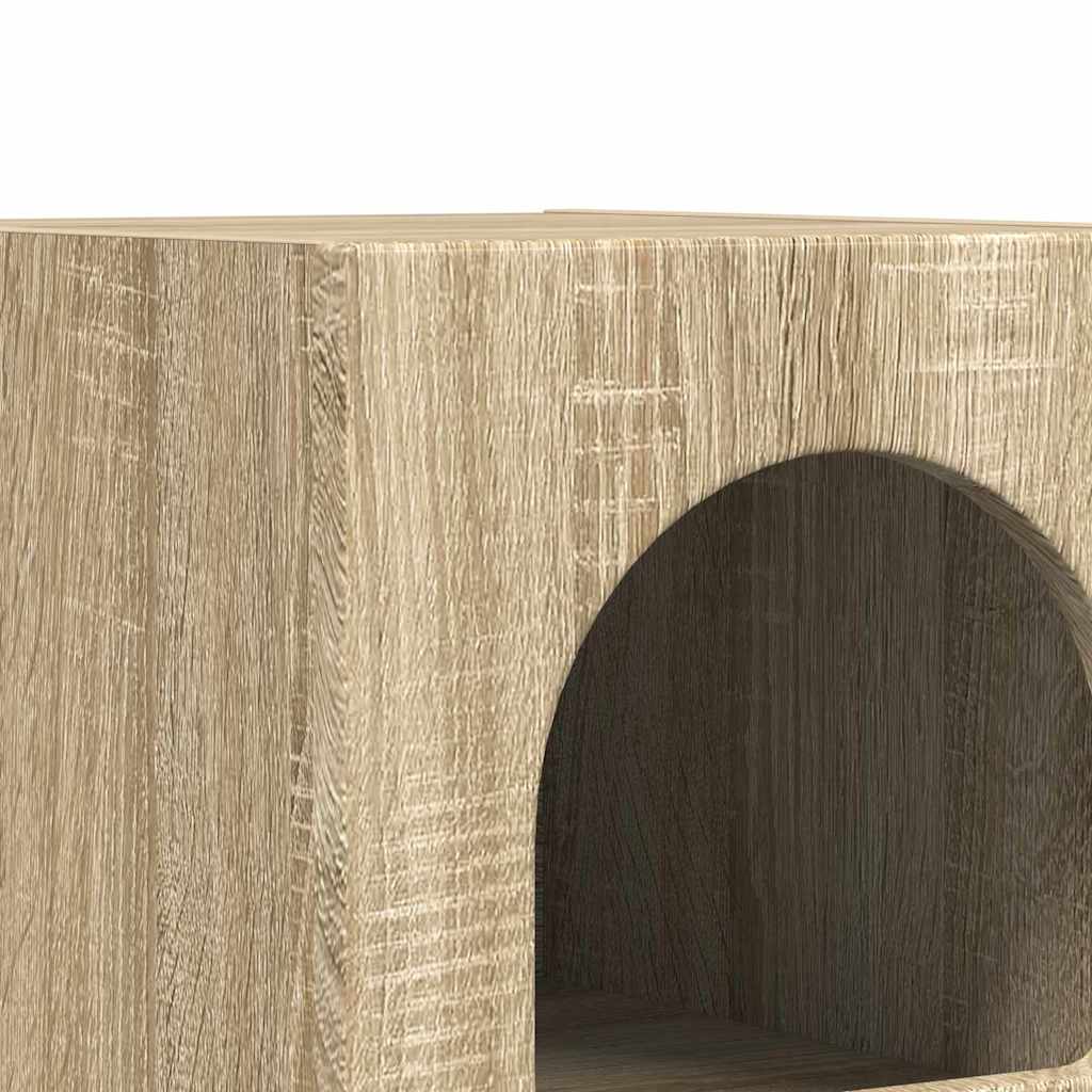 Bedside Table 2 pcs Sonoma Oak 29.5 x 33.5 x 50 cm