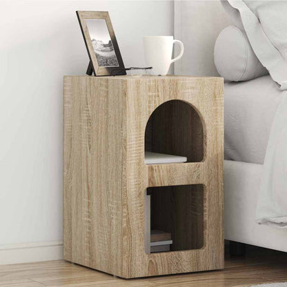 Bedside Table 2 pcs Sonoma Oak 29.5 x 33.5 x 50 cm