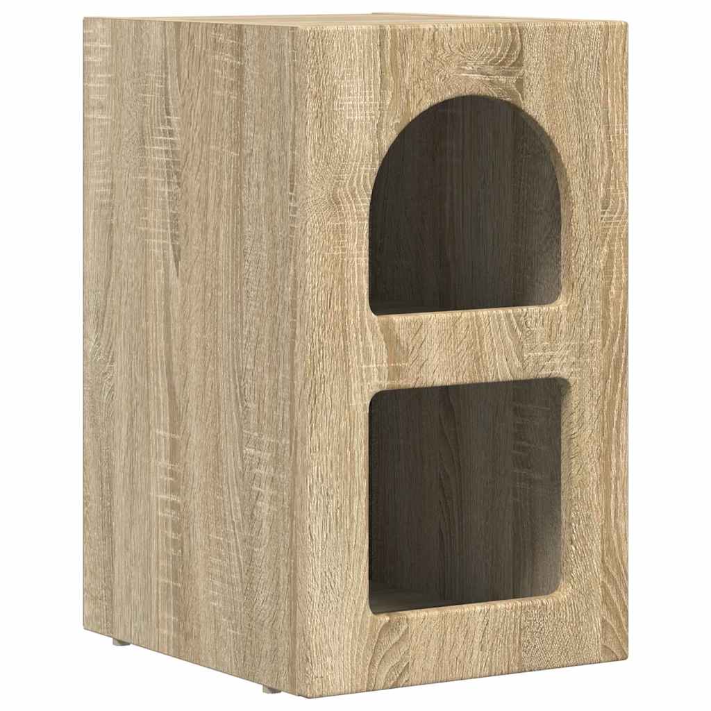 Bedside Table 2 pcs Sonoma Oak 29.5 x 33.5 x 50 cm