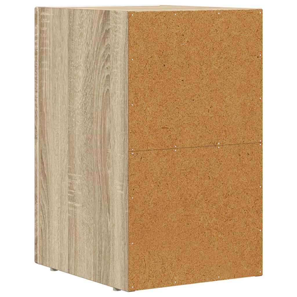 Bedside Table 2 pcs Sonoma Oak 29.5 x 33.5 x 50 cm