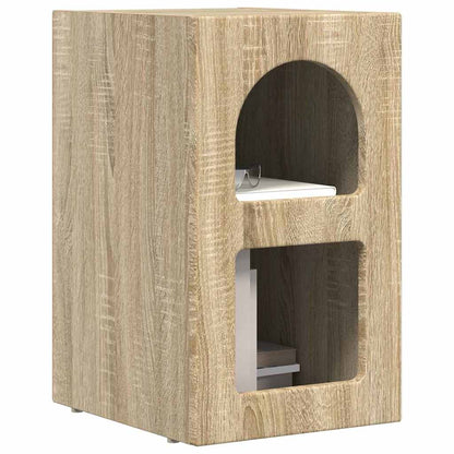 Bedside Table 2 pcs Sonoma Oak 29.5 x 33.5 x 50 cm