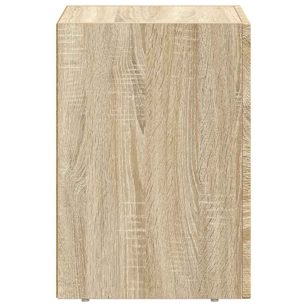 Bedside Table 2 pcs Sonoma Oak 29.5 x 33.5 x 50 cm