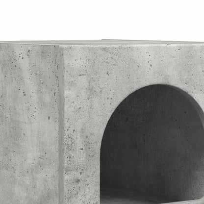 Bedside Table Concrete Grey 29.5 x 33.5 x 50 cm Engineered Wood