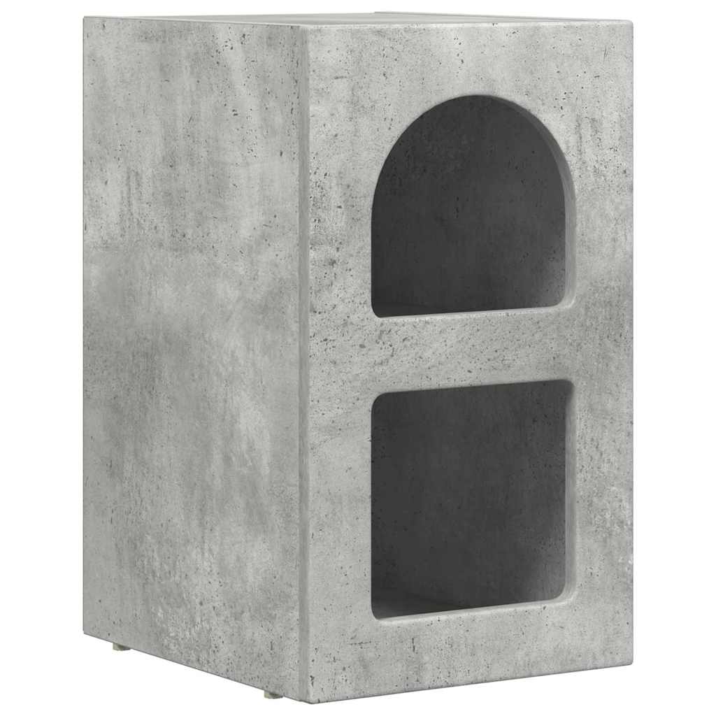 Bedside Table Concrete Grey 29.5 x 33.5 x 50 cm Engineered Wood