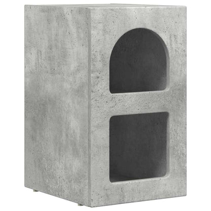 Bedside Table Concrete Grey 29.5 x 33.5 x 50 cm Engineered Wood