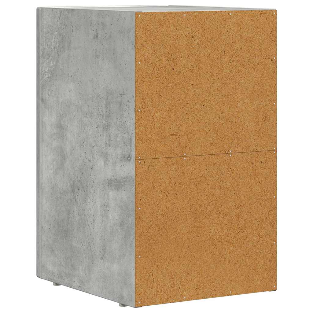 Bedside Table Concrete Grey 29.5 x 33.5 x 50 cm Engineered Wood