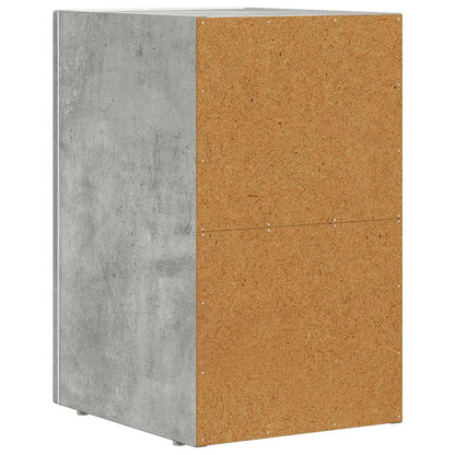 Bedside Table Concrete Grey 29.5 x 33.5 x 50 cm Engineered Wood