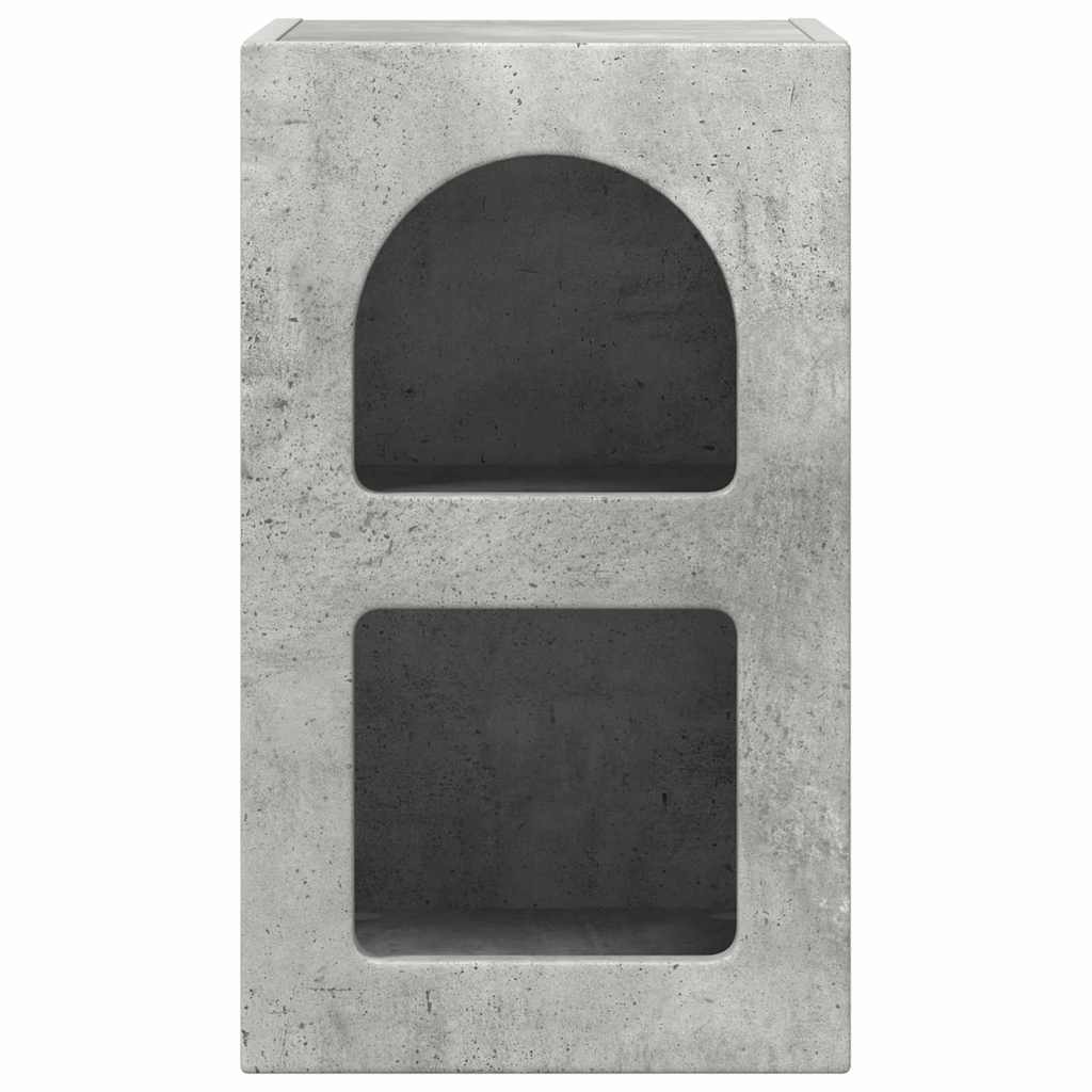 Bedside Table Concrete Grey 29.5 x 33.5 x 50 cm Engineered Wood