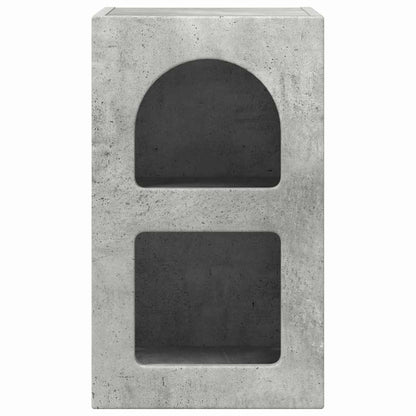 Bedside Table Concrete Grey 29.5 x 33.5 x 50 cm Engineered Wood