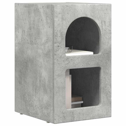 Bedside Table Concrete Grey 29.5 x 33.5 x 50 cm Engineered Wood