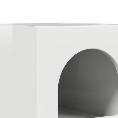 Bedside Table 2 pcs High Gloss White 29.5 x 33.5 x 50 cm