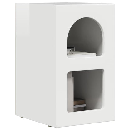 Bedside Table 2 pcs High Gloss White 29.5 x 33.5 x 50 cm