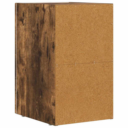 Bedside Table Smoked Oak 29.5 x 33.5 x 50 cm Engineered Wood