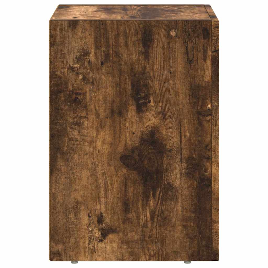 Bedside Table 2 pcs Smoked Oak 29.5 x 33.5 x 50 cm