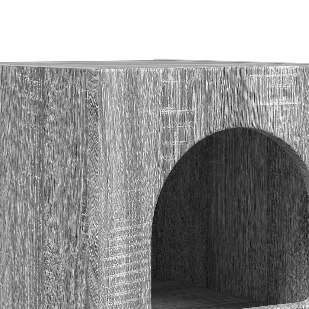 Bedside Table Grey Sonoma 29.5 x 33.5 x 50 cm Engineered Wood