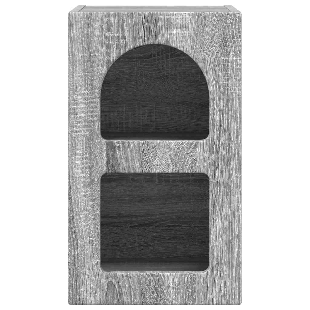 Bedside Table Grey Sonoma 29.5 x 33.5 x 50 cm Engineered Wood