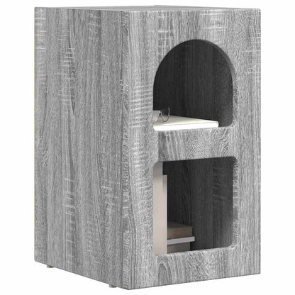 Bedside Table Grey Sonoma 29.5 x 33.5 x 50 cm Engineered Wood