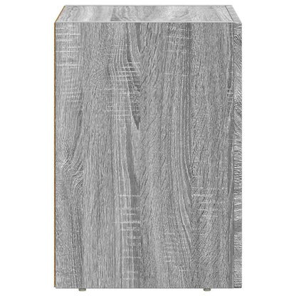 Bedside Table Grey Sonoma 29.5 x 33.5 x 50 cm Engineered Wood