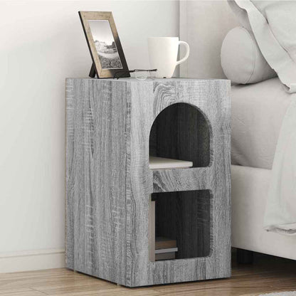 Bedside Table 2 pcs Grey Sonoma 29.5 x 33.5 x 50 cm