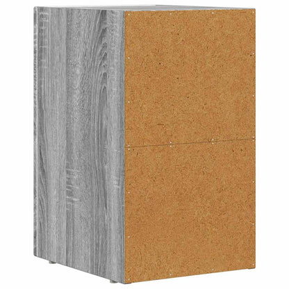 Bedside Table 2 pcs Grey Sonoma 29.5 x 33.5 x 50 cm