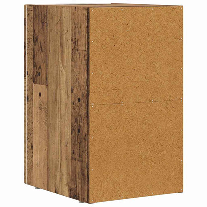 Bedside Table Old Wood 29.5 x 33.5 x 50 cm Engineered Wood