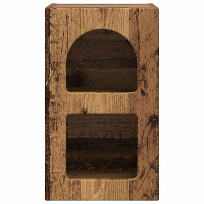 Bedside Table 2 pcs Old Wood 29.5 x 33.5 x 50 cm