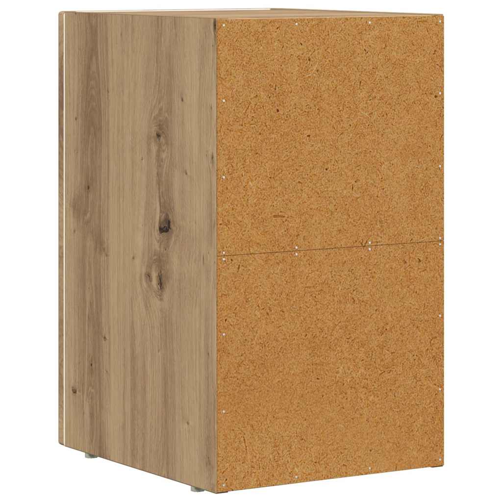 Bedside Table 2 pcs Artisan Oak 29.5 x 33.5 x 50 cm