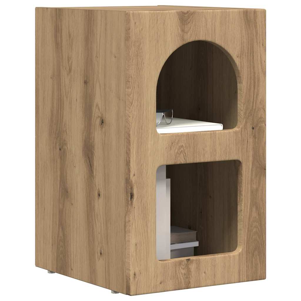 Bedside Table 2 pcs Artisan Oak 29.5 x 33.5 x 50 cm