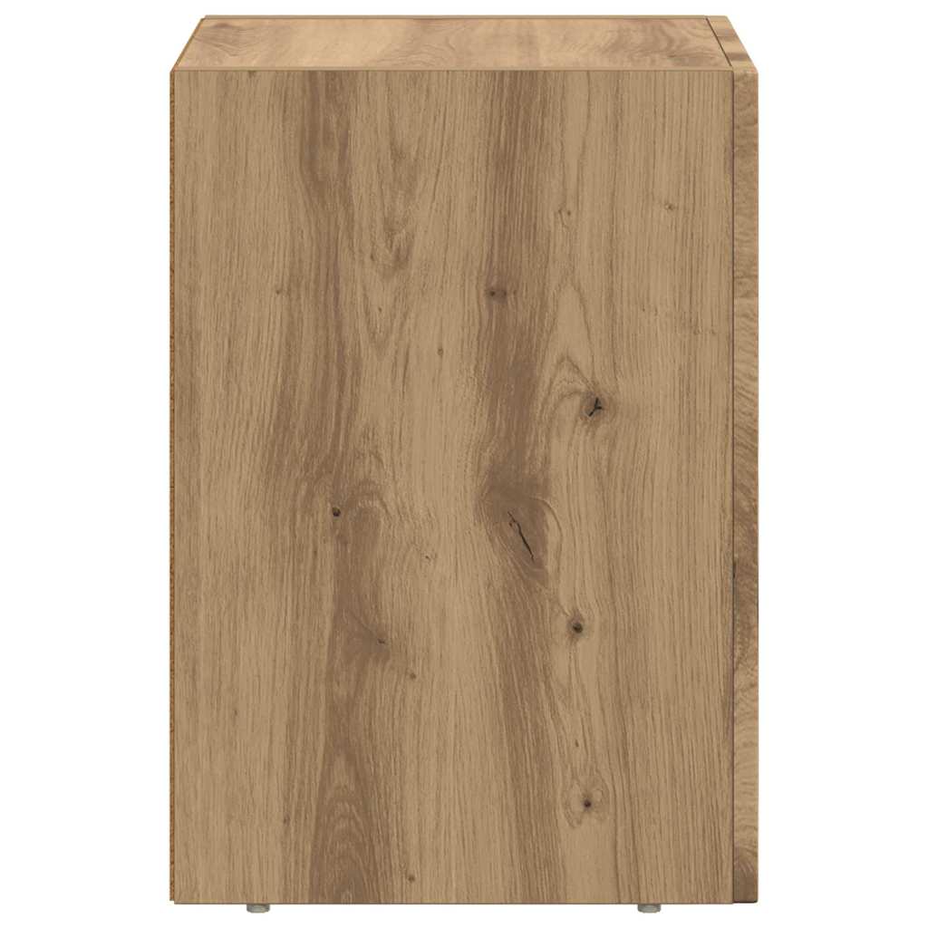 Bedside Table 2 pcs Artisan Oak 29.5 x 33.5 x 50 cm
