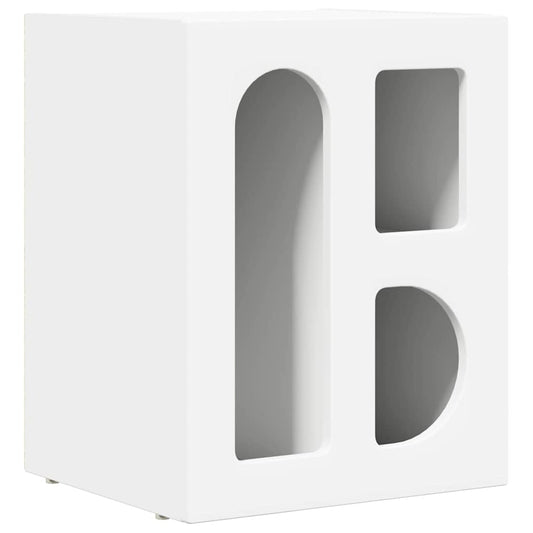 Bedside Table ELST White 40 x 35 x 50 cm Engineered Wood