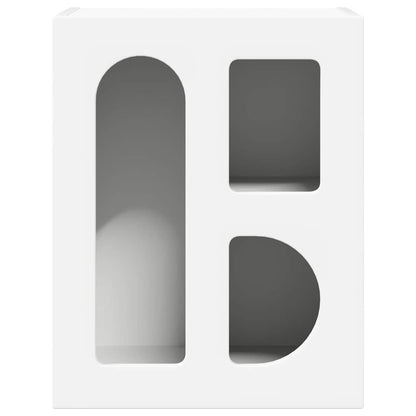 Bedside Table White 40 x 35 x 50 cm Engineered Wood
