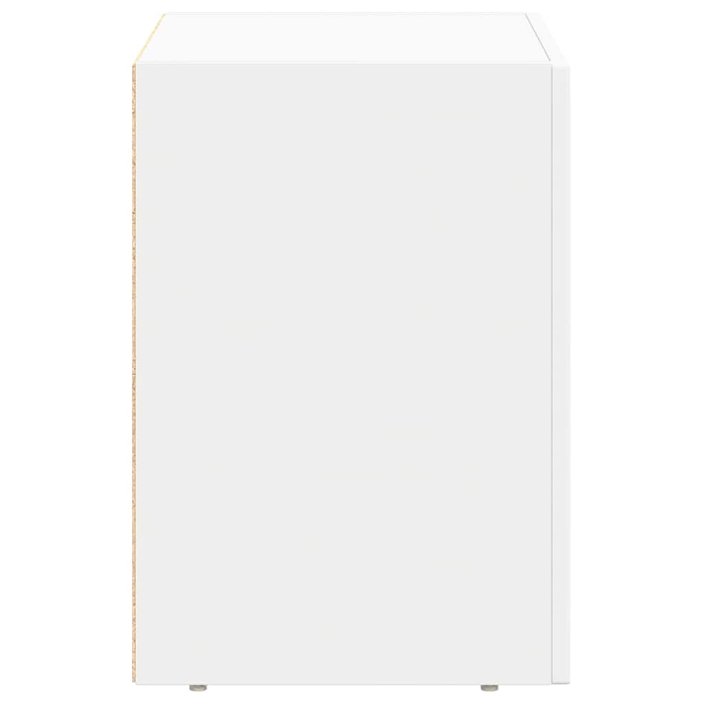 Bedside Table White 40 x 35 x 50 cm Engineered Wood