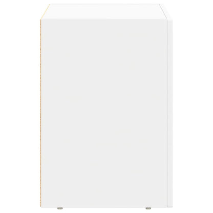 Bedside Table White 40 x 35 x 50 cm Engineered Wood