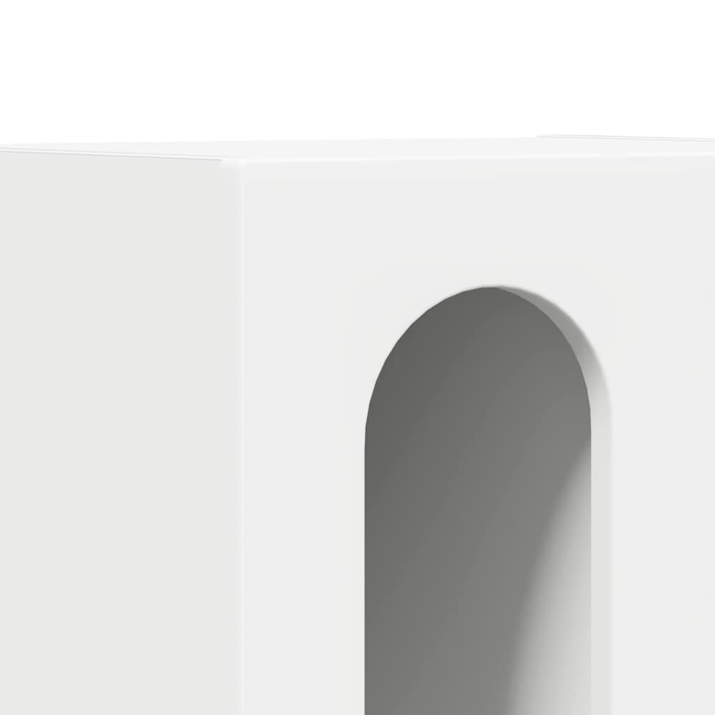 Bedside Table 2 pcs White 40 x 35 x 50 cm Engineered Wood