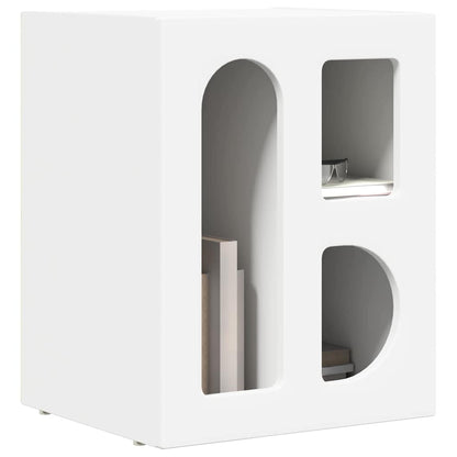Bedside Table 2 pcs White 40 x 35 x 50 cm Engineered Wood