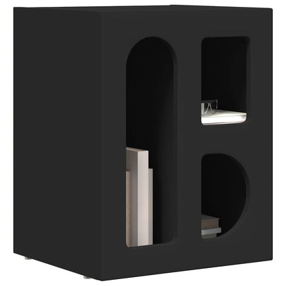 Bedside Table Black 40 x 35 x 50 cm Engineered Wood