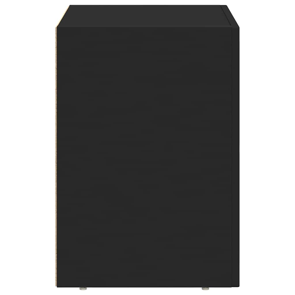Bedside Table Black 40 x 35 x 50 cm Engineered Wood