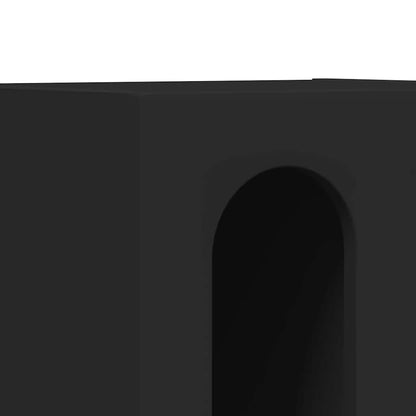 Bedside Table 2 pcs Black 40 x 35 x 50 cm Engineered Wood